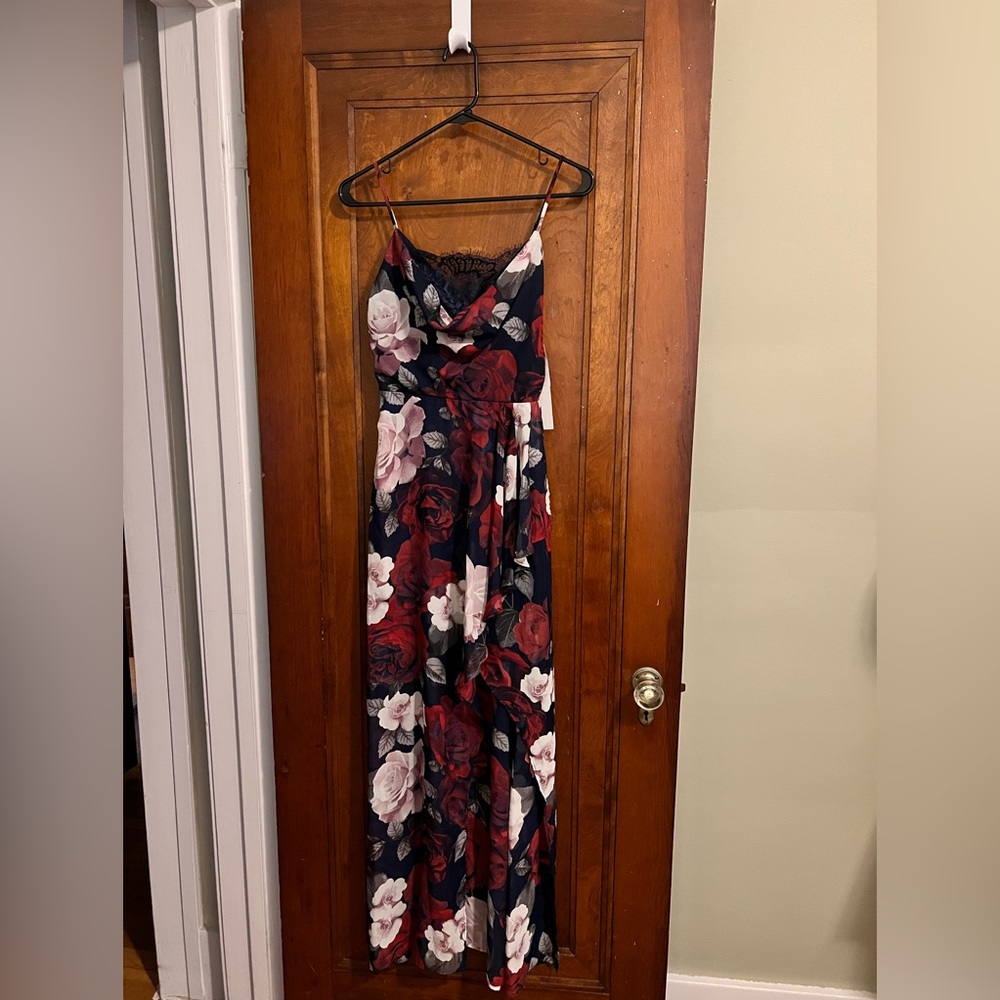 Spaghetti Strap High-Lo Formal Dress